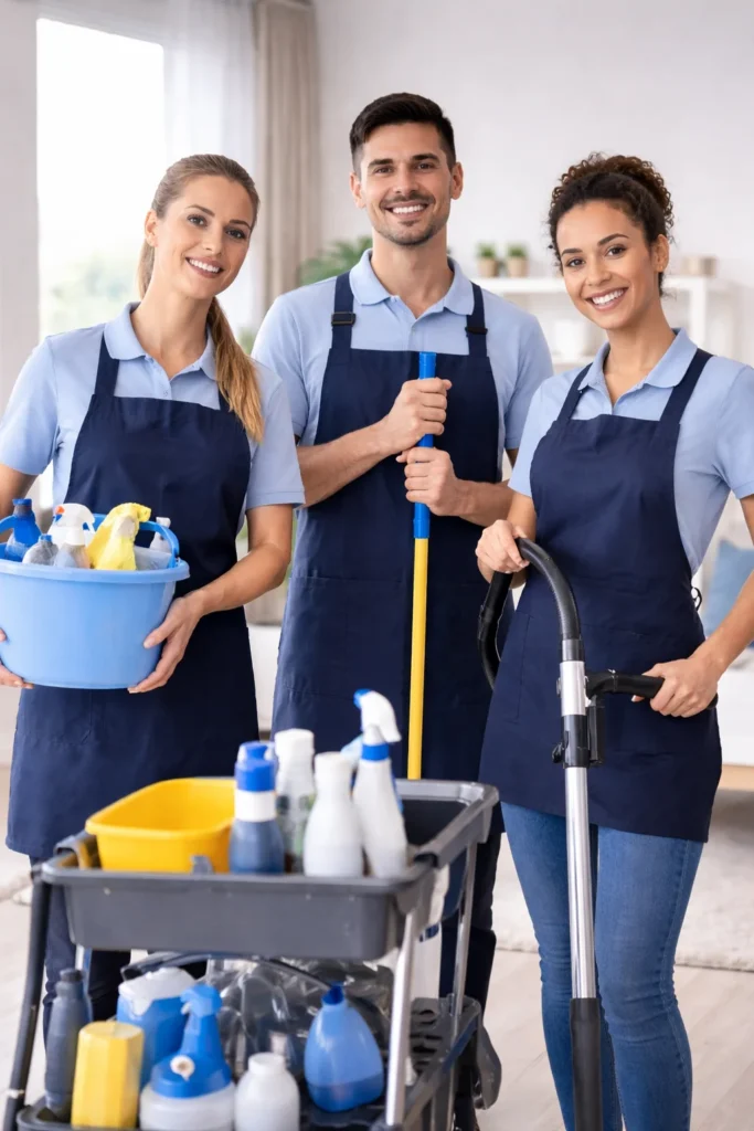 liderança e gestão serviços de limpeza web