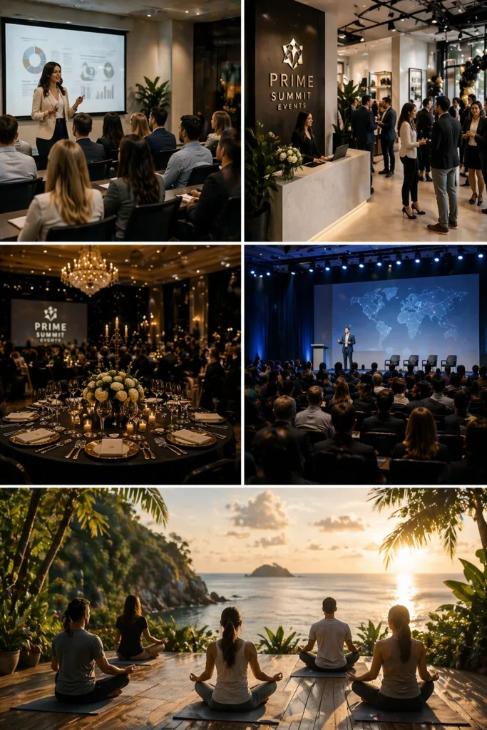 organização de eventos e atividades summit web