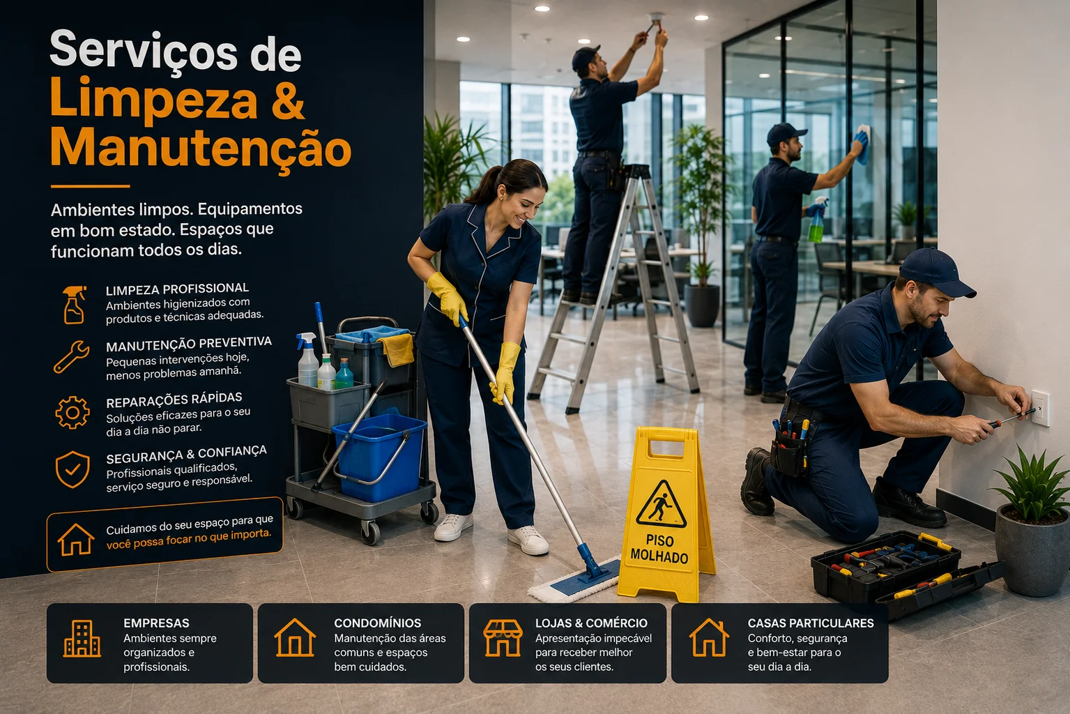 Serviços serviços de limpeza e manutenção web