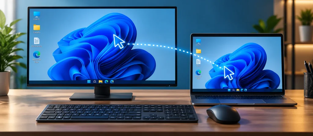 usar mesmo rato teclado varios computadores 2 web